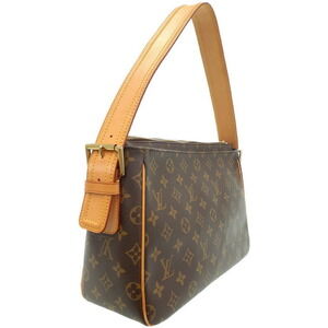 Louis Vuitton Shoulder Monogram Viva Bag Brown Leather Semi Cite